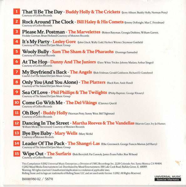Various : Rolling Stone: Early Rock Collection (CD, Comp)