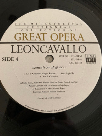 Mascagni* • Leoncavallo* • Ponchielli* • Giordano* : Italian Verismo (Scenes from Cavalleria Rusticana – Pagliacci – La Gioconda – Andrea Chénier) (4xLP + Box, Comp)