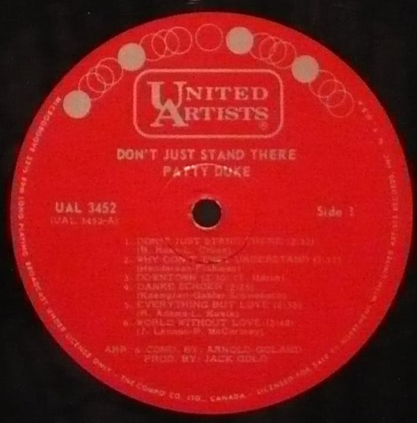 Patty Duke : Don't Just Stand There (LP, Mono)