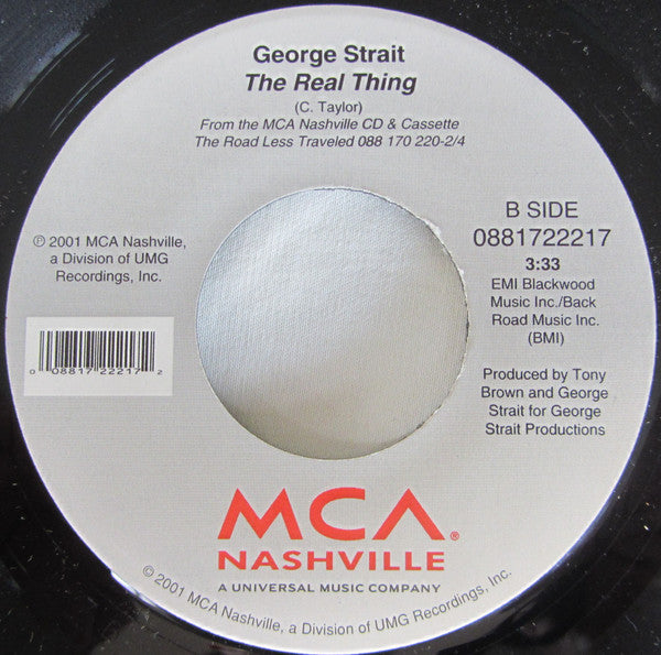George Strait : Run (7", Single)