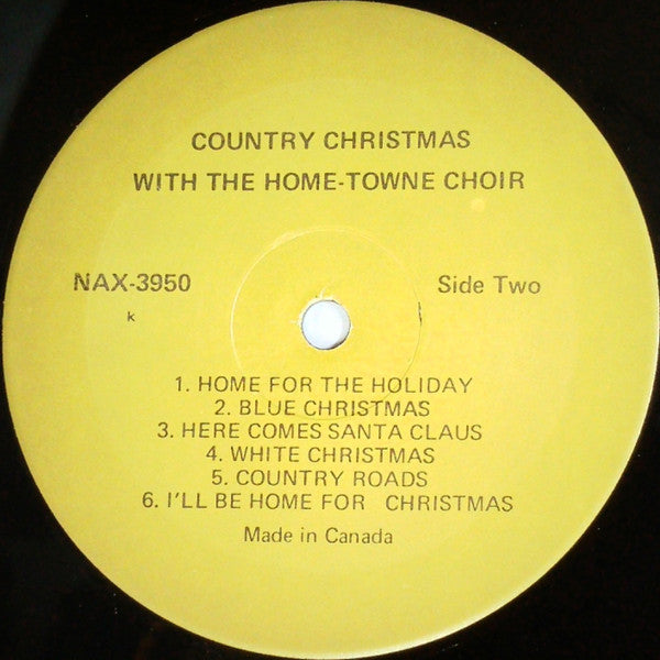 The Home-Towne Choir : Country Christmas With The Home-Towne Choir (LP, Album)