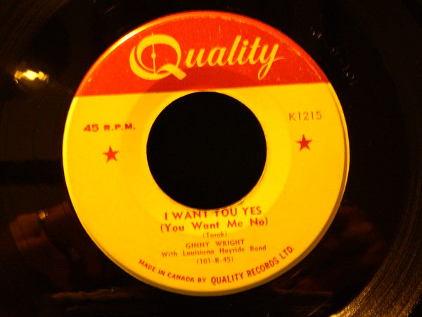 Ginny Wright : I Love You (7", Single)
