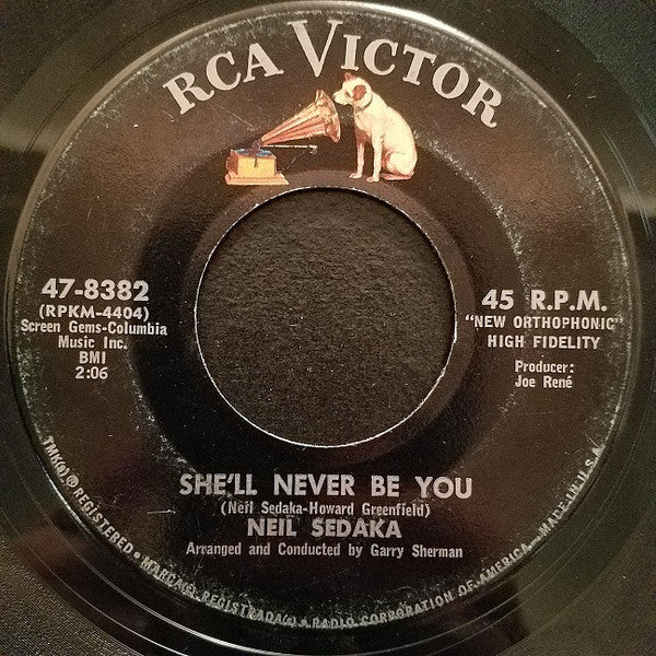Neil Sedaka : Sunny / She'll Never Be You (7", Single)