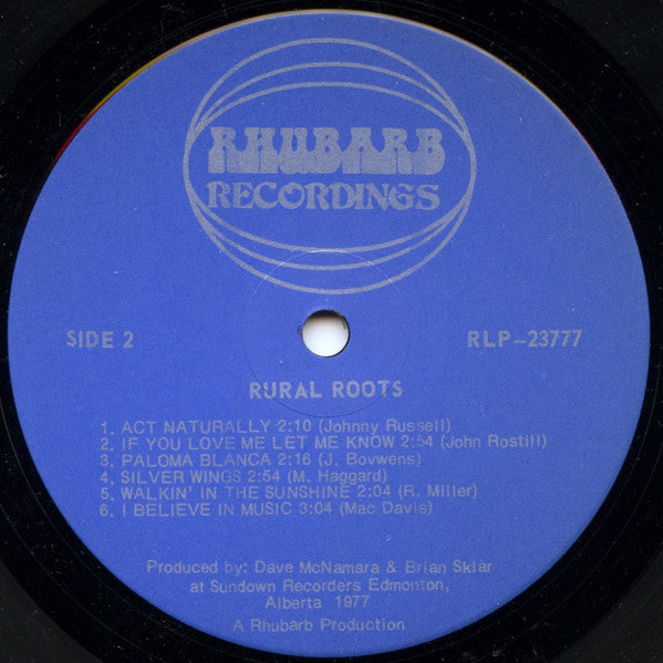 Rural Roots : Rural Roots (LP, Album)