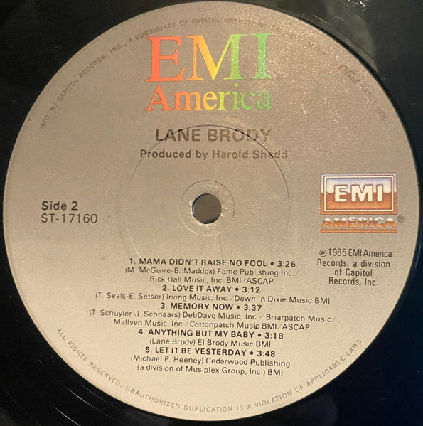 Lane Brody : Lane Brody (LP, Album)