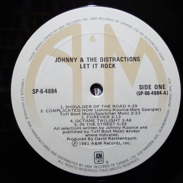 Johnny & The Distractions : Let It Rock (LP, Album)