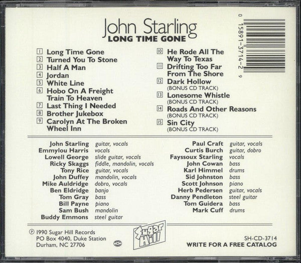 John Starling : Long Time Gone (CD, Album, RE)
