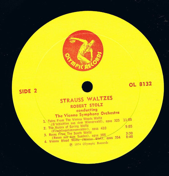 Johann Strauss*, Robert Stolz, The Vienna Symphony Orchestra* : Strauss Waltzes (LP)