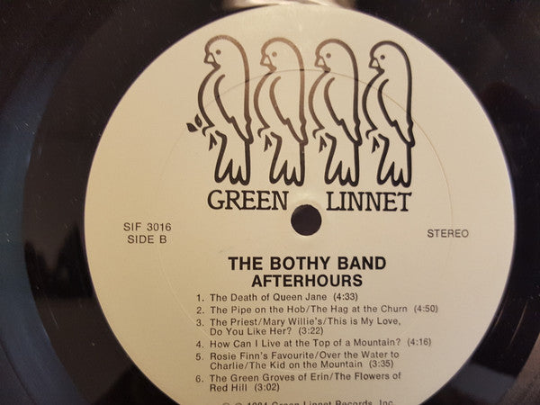 The Bothy Band : Afterhours (LP, Album, RE)