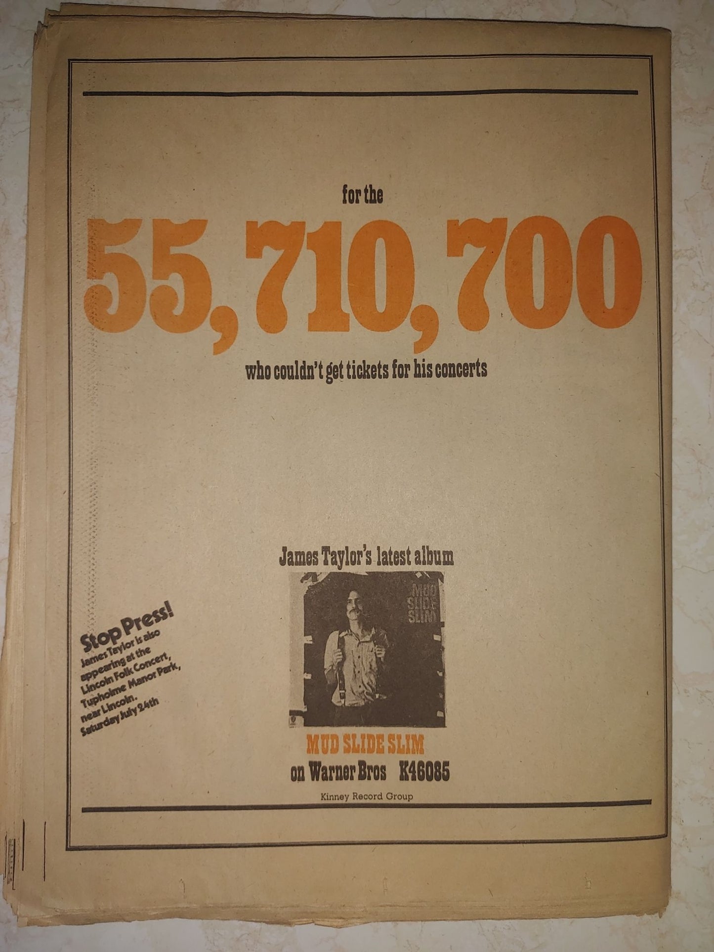Rolling Stone Magazine July 22, 1971 Issue # 87 Jethro Tull