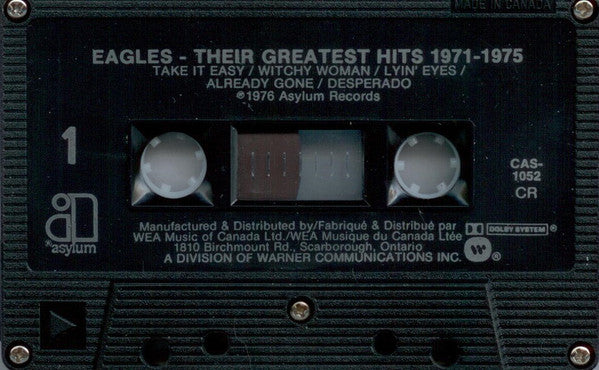Eagles : Their Greatest Hits 1971-1975 (Cass, Album, Comp, RE, Dol)