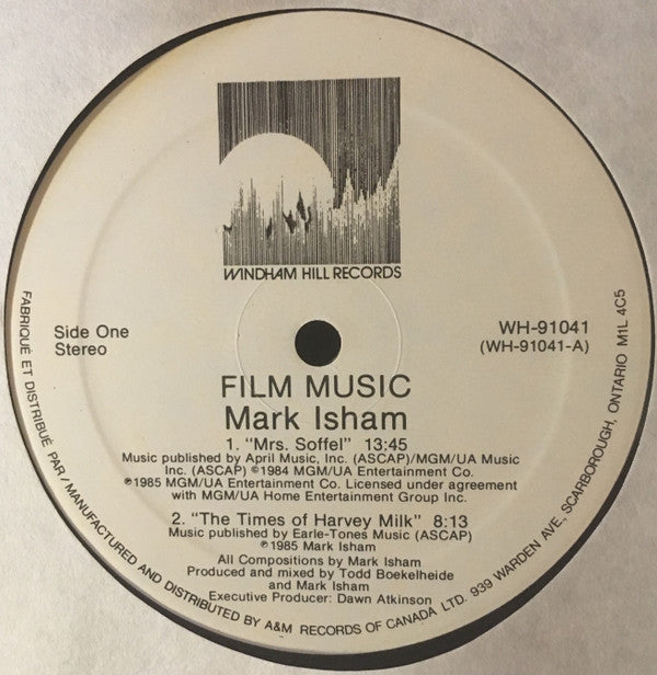 Mark Isham : Film Music (LP, Album)