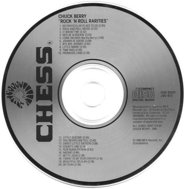 Chuck Berry : Rock 'N Roll Rarities (CD, Comp)