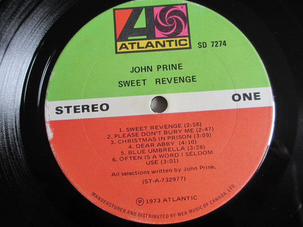 John Prine : Sweet Revenge (LP, Album)