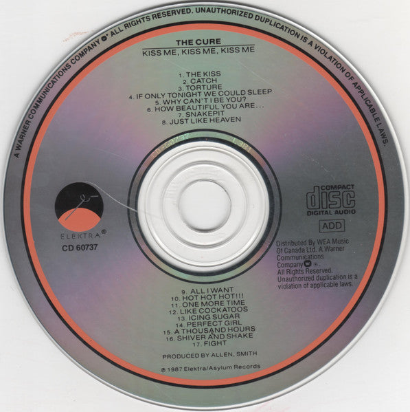 The Cure : Kiss Me, Kiss Me, Kiss Me (CD, Album, RP)