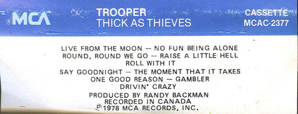 Trooper (4) : Thick As Thieves (Cass, Album)