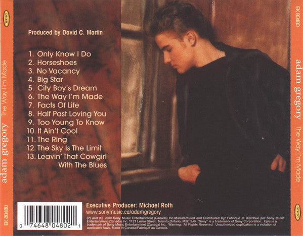 Adam Gregory : The Way I'm Made (CD, Album)