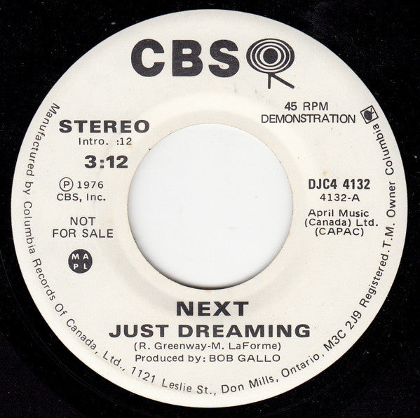 Next (21) : Just Dreaming (7", Mono, Promo)