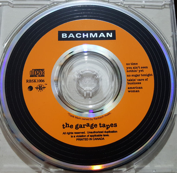 Bachman* : "Plugged In" - The Garage Tapes (CD, MiniAlbum)