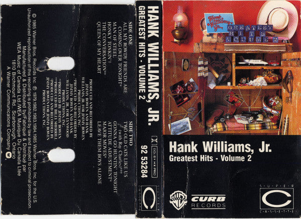 Hank Williams Jr. : Greatest Hits Volume 2 (Cass, Comp, Dol)