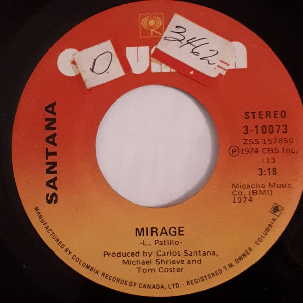 Santana : Mirage (7")