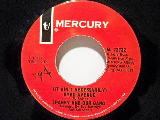 Spanky & Our Gang : (It Ain't Necessarily) Byrd Avenue / Lazy Day (7", Single)