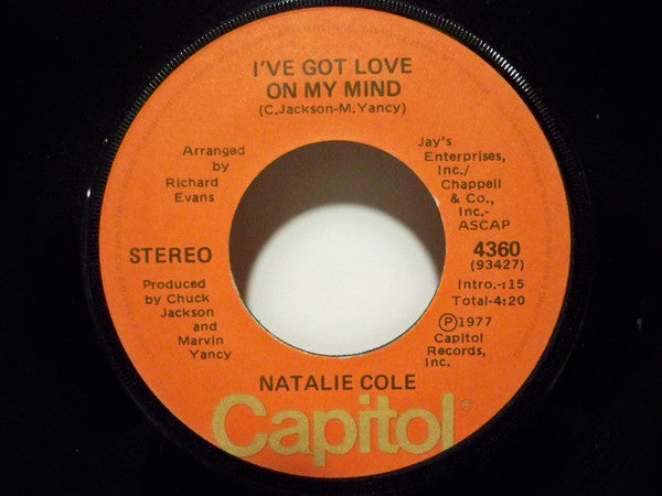 Natalie Cole : Unpredictable You / I've Got Love On My Mind (7", Single)