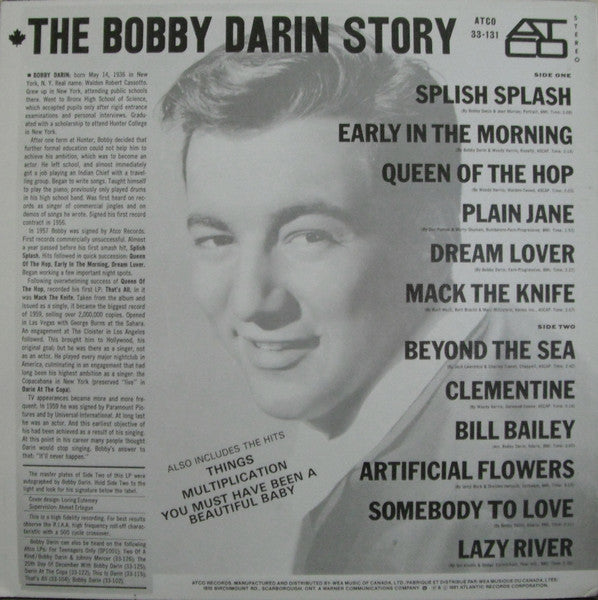 Bobby Darin : The Bobby Darin Story (LP, Comp, RE)