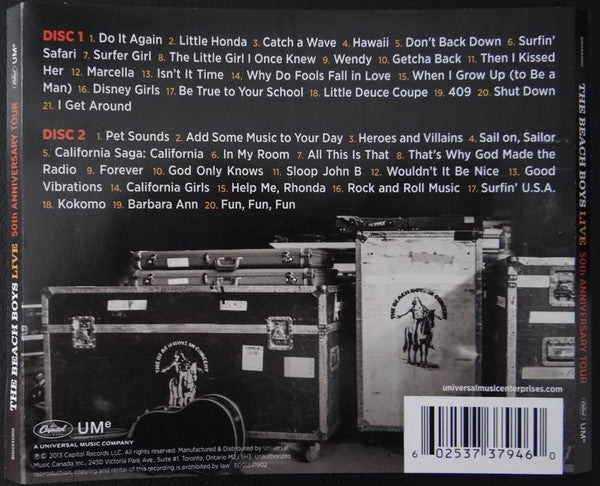 The Beach Boys : Live (The 50th Anniversary Tour) (2xCD, Album)