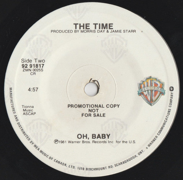 The Time : Jungle Love (7", Single, Promo)