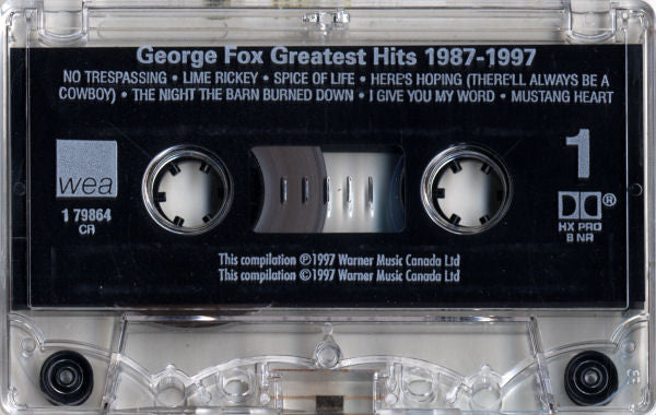 George Fox (4) : Greatest Hits 1987-1997 (Cass, Comp, Dol)