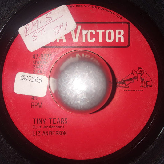 Liz Anderson : Tiny Tears / Grandma's House (7", Single)