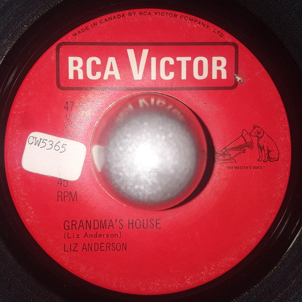 Liz Anderson : Tiny Tears / Grandma's House (7", Single)