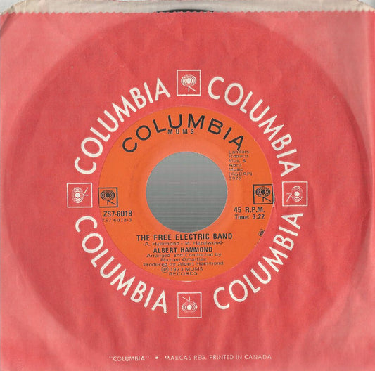 Albert Hammond : The Free Electric Band (7", Single)