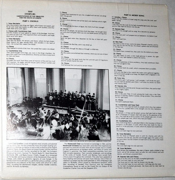 Georg Friedrich Händel , Soloists, The Monteverdi Choir And The Monteverdi Orchestra, John Eliot Gardiner : Israel In Egypt (2xLP, Gat)