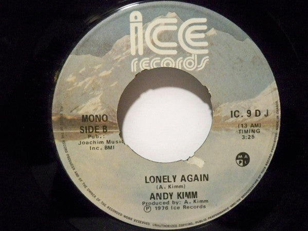 Andy Kim : Lonely Again (7", Single, Mono)