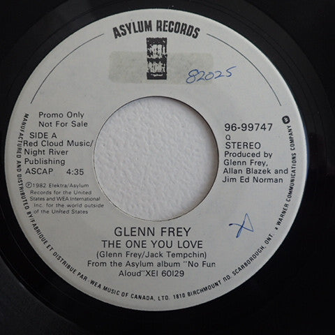 Glenn Frey : The One You Love / All Those Lies (7", Single, Promo)