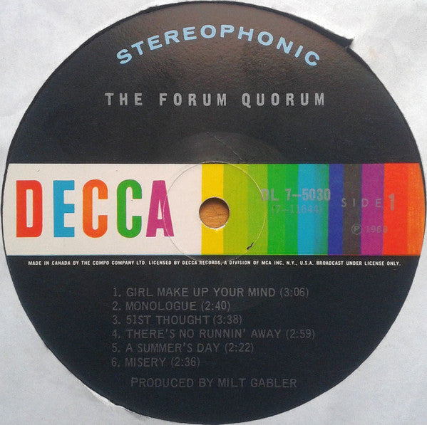 The Forum Quorum : The Forum Quorum (LP, Album)
