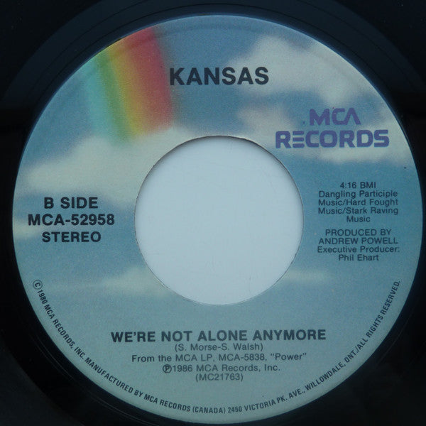 Kansas (2) : All I Wanted (7", Single)