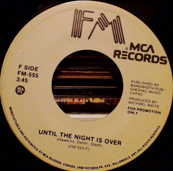 FM (3) : Until The Night Is Over / The Only Way To Win (7", Single, Promo)