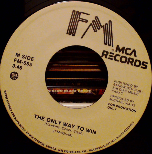 FM (3) : Until The Night Is Over / The Only Way To Win (7", Single, Promo)