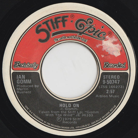 Ian Gomm : Hold On (7", Single)