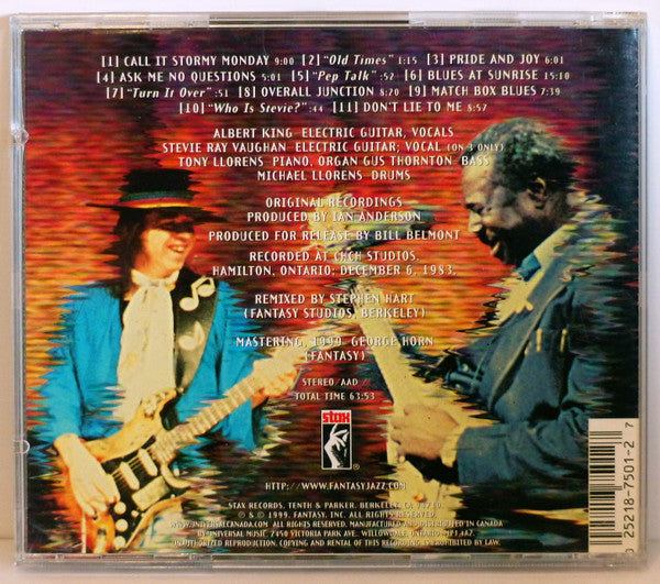 Albert King With Stevie Ray Vaughan : In Session (CD, Album)