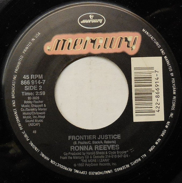 Ronna Reeves : What If You're Wrong (7", Single)