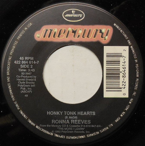 Ronna Reeves : We Can Hold Our Own (7", Single)