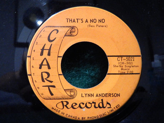 Lynn Anderson : That's A No No (7", Single)