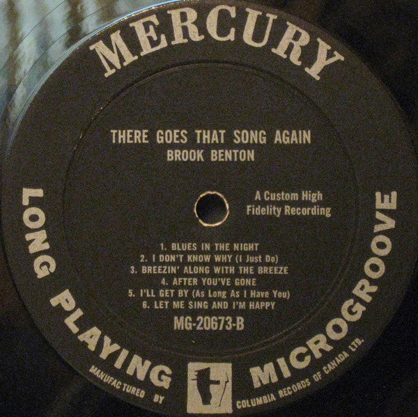 Brook Benton : There Goes That Song Again (LP, Album, Mono)