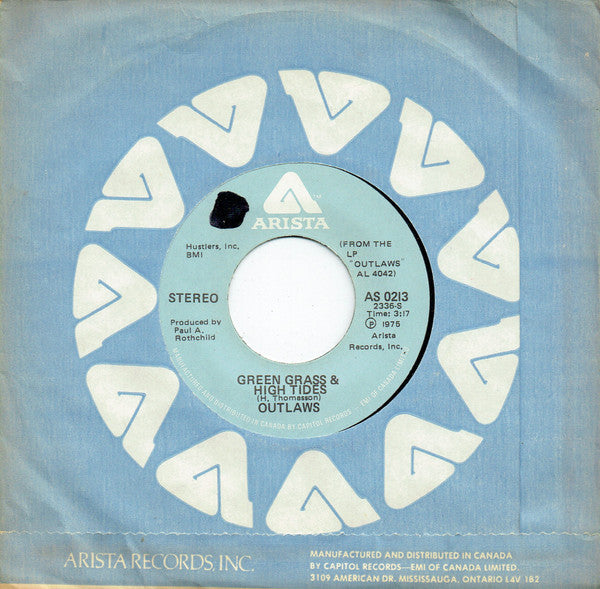 Outlaws : Green Grass & High Tides (7", Single)