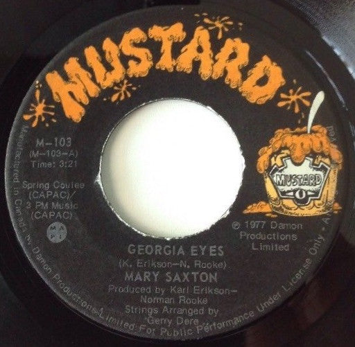 Mary Saxton : Georgia Eyes (7", Single)
