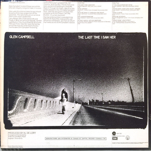 Glen Campbell : The Last Time I Saw Her (LP)